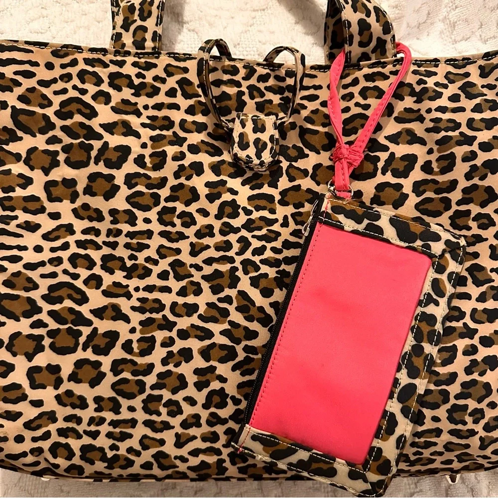 Nordstrom | Bag | Leopard Print Diaper Bag with Wristlet